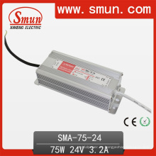 75W 3A fuente de alimentación actual constante del conductor LED prenda impermeable IP67